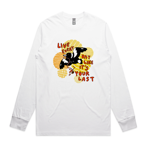 Your Last Day Tee by Lonely Kids Club. All clothing from our T-shirts to our shorts and hoodies are ethically made, and printed packed and shipped from Sydney.
