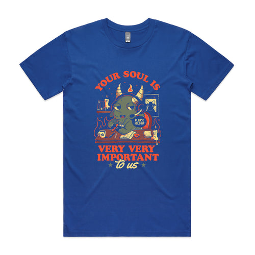 Your Soul Is Important Tee by Lonely Kids Club. All clothing from our T-shirts to our shorts and hoodies are ethically made, and printed packed and shipped from Sydney.