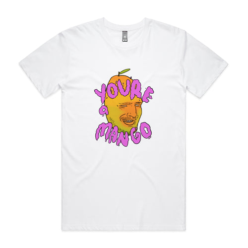 You're A Mango Tee by Lonely Kids Club. All clothing from our T-shirts to our shorts and hoodies are ethically made, and printed packed and shipped from Sydney.