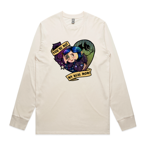 You're Not My Real Mom Tee by Lonely Kids Club. All clothing from our T-shirts to our shorts and hoodies are ethically made, and printed packed and shipped from Sydney.