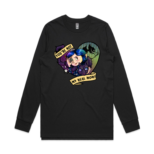 You're Not My Real Mom Tee by Lonely Kids Club. All clothing from our T-shirts to our shorts and hoodies are ethically made, and printed packed and shipped from Sydney.