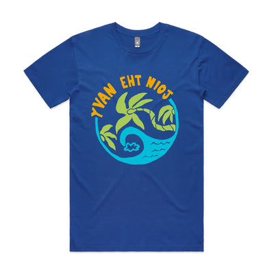 Yvan Eht Nioj Tee by Lonely Kids Club. All clothing from our T-shirts to our shorts and hoodies are ethically made, and printed packed and shipped from Sydney.