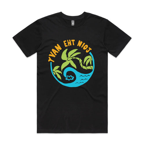 Yvan Eht Nioj Tee by Lonely Kids Club. All clothing from our T-shirts to our shorts and hoodies are ethically made, and printed packed and shipped from Sydney.