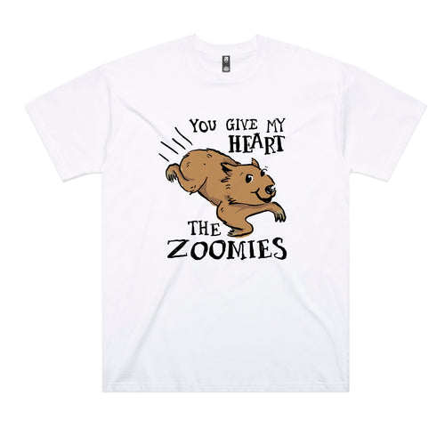 Zoomies Tee by Lonely Kids Club. All clothing from our T-shirts to our shorts and hoodies are ethically made, and printed packed and shipped from Sydney.