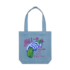 Zucchini Tote by Lonely Kids Club. All clothing from our T-shirts to our shorts and hoodies are ethically made, and printed packed and shipped from Sydney.