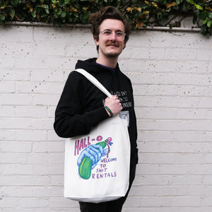 Zucchini Tote by Lonely Kids Club. All clothing from our T-shirts to our shorts and hoodies are ethically made, and printed packed and shipped from Sydney.