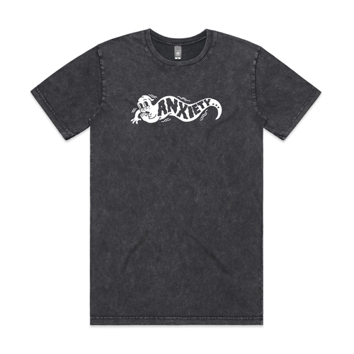 Anxiety Ghost Tee by Lonely Kids Club. All clothing from our T-shirts to our shorts and hoodies are ethically made, and printed packed and shipped from Sydney.