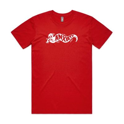 Anxiety Ghost Tee by Lonely Kids Club. All clothing from our T-shirts to our shorts and hoodies are ethically made, and printed packed and shipped from Sydney.