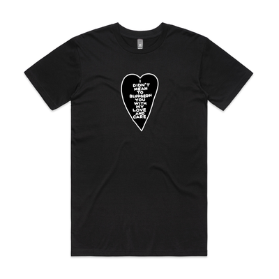 Bludgeon You With Love Tee by Lonely Kids Club. All clothing from our T-shirts to our shorts and hoodies are ethically made, and printed packed and shipped from Sydney.