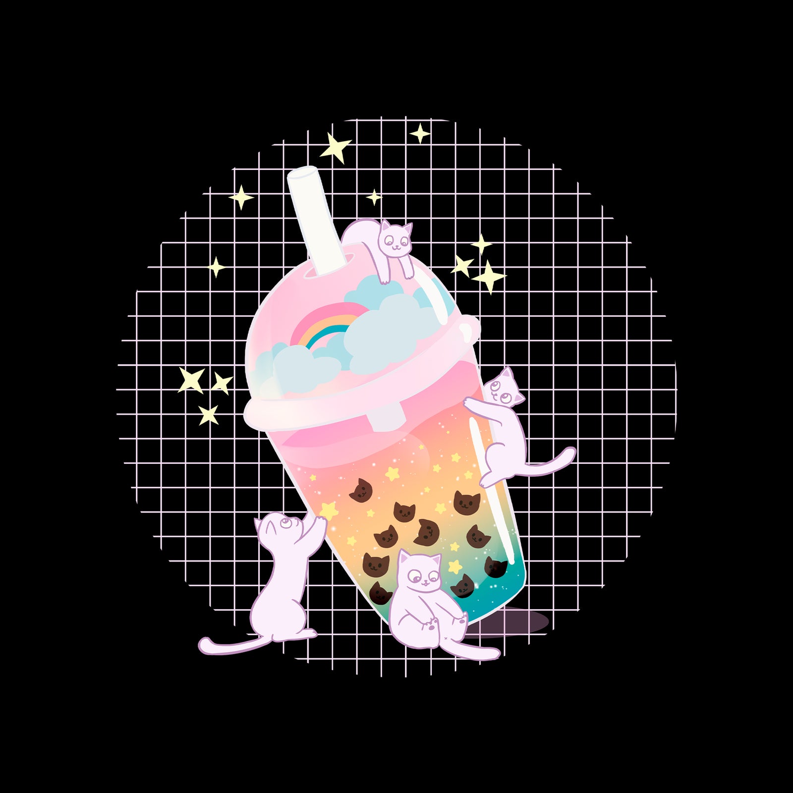 Boba Cats Tee