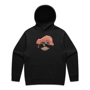 Bonsai Cat Tree Hoodie by Lonely Kids Club. All clothing from our T-shirts to our shorts and hoodies are ethically made, and printed packed and shipped from Sydney.