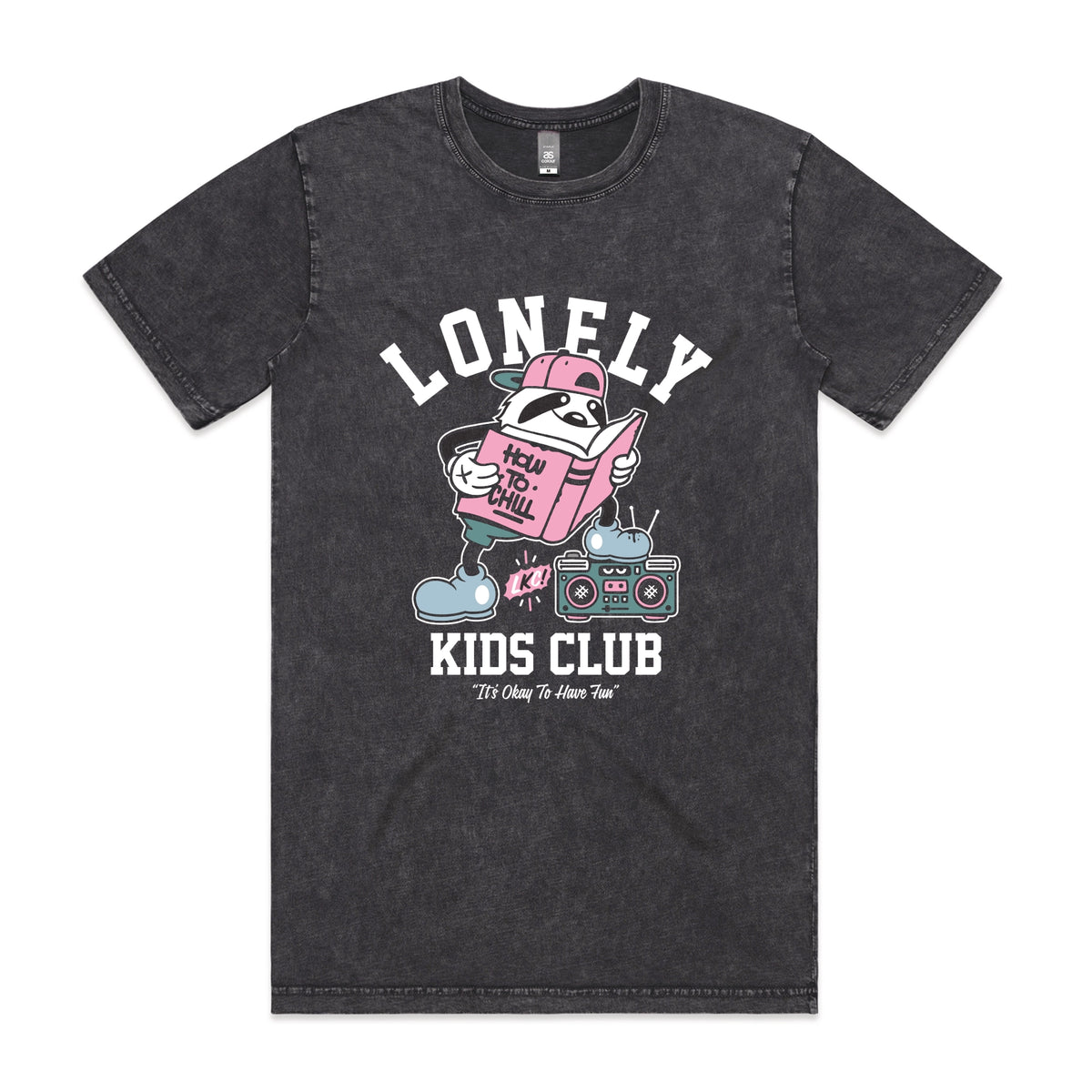 Acid Wash unisex t-shirt with Campus graphic by Lonely Kids Club