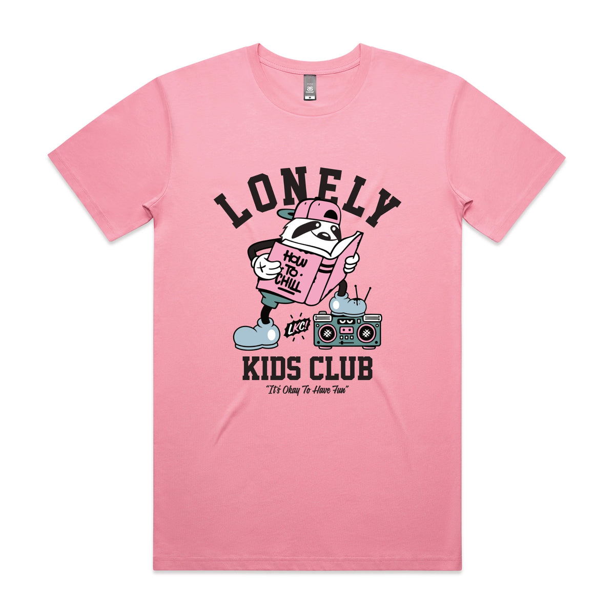 Bubblegum unisex t-shirt with Campus graphic by Lonely Kids Club