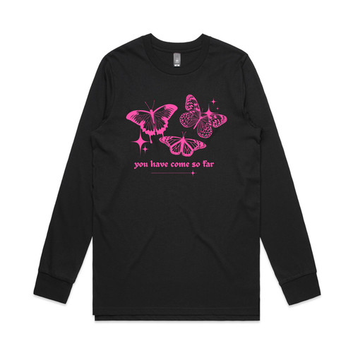 Come So Far Tee by Lonely Kids Club. All clothing from our T-shirts to our shorts and hoodies are ethically made, and printed packed and shipped from Sydney.