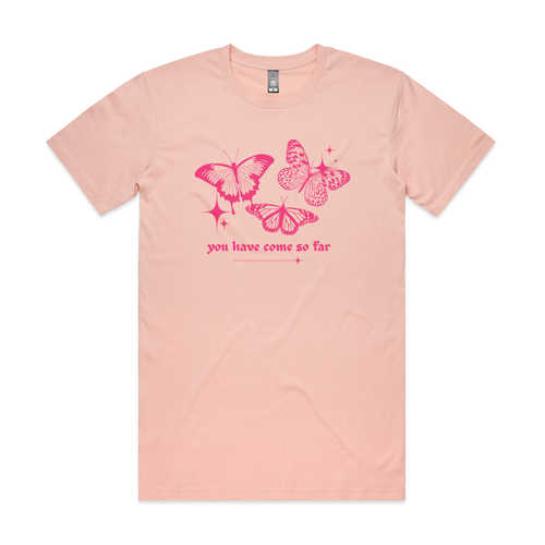Come So Far Tee by Lonely Kids Club. All clothing from our T-shirts to our shorts and hoodies are ethically made, and printed packed and shipped from Sydney.