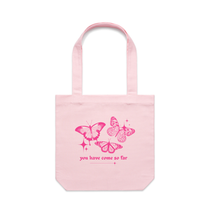 Come So Far Tote by Lonely Kids Club. All clothing from our T-shirts to our shorts and hoodies are ethically made, and printed packed and shipped from Sydney.