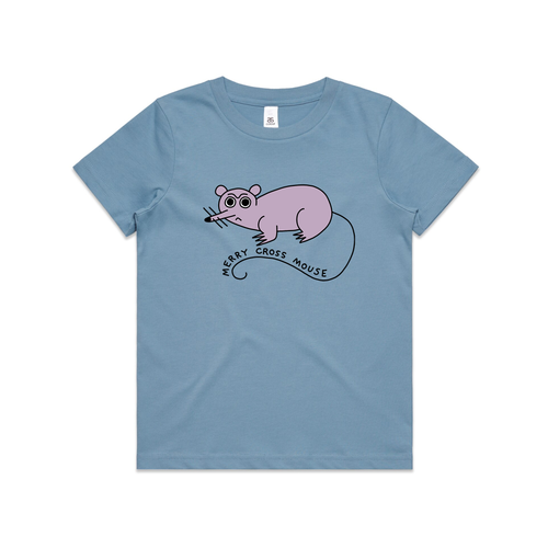 Cross Mouse Kids Tee by Lonely Kids Club. All clothing from our T-shirts to our shorts and hoodies are ethically made, and printed packed and shipped from Sydney.
