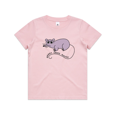 Cross Mouse Kids Tee by Lonely Kids Club. All clothing from our T-shirts to our shorts and hoodies are ethically made, and printed packed and shipped from Sydney.