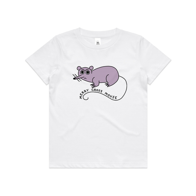 Cross Mouse Kids Tee by Lonely Kids Club. All clothing from our T-shirts to our shorts and hoodies are ethically made, and printed packed and shipped from Sydney.