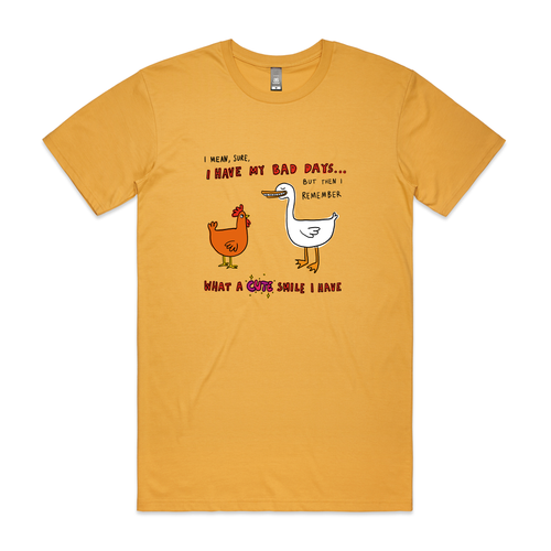 Cute Smile Tee by Lonely Kids Club. All clothing from our T-shirts to our shorts and hoodies are ethically made, and printed packed and shipped from Sydney.