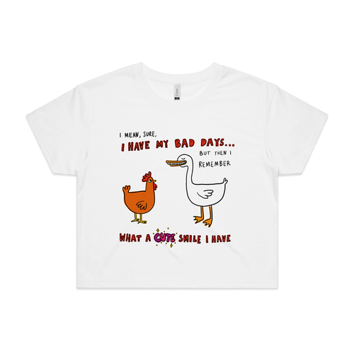 Cute Smile Tee by Lonely Kids Club. All clothing from our T-shirts to our shorts and hoodies are ethically made, and printed packed and shipped from Sydney.