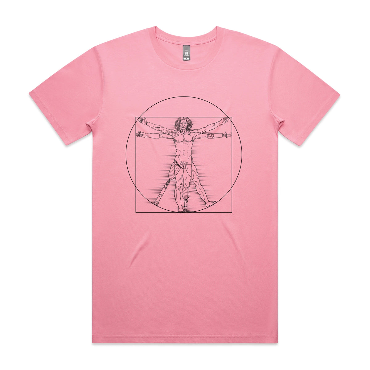 Bubblegum unisex t-shirt with I Deal Man graphic by Lonely Kids Club