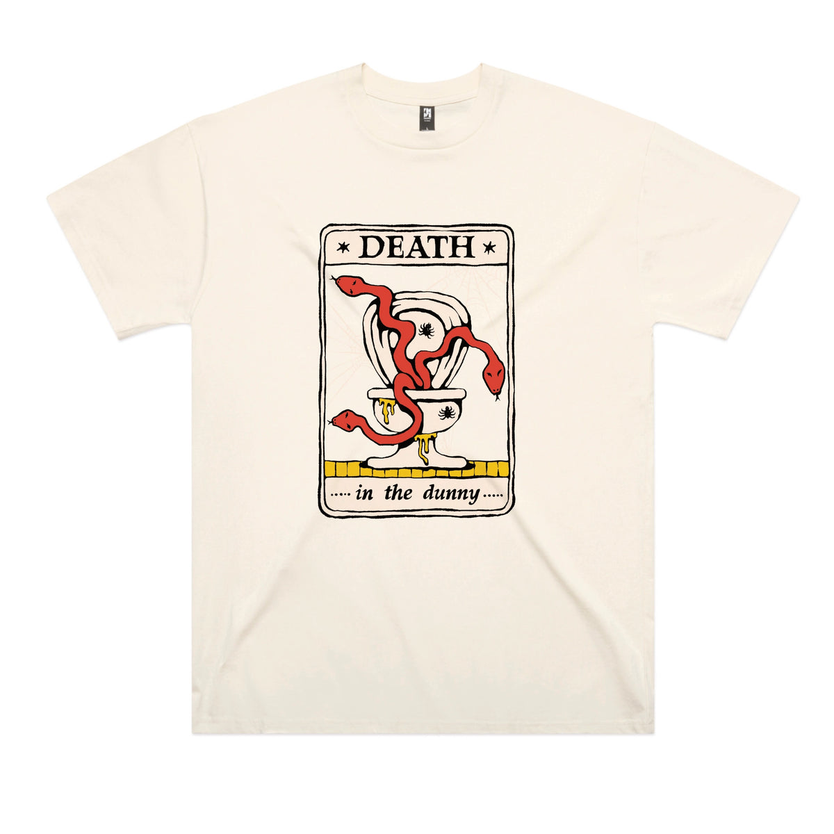 Ecru oversized t-shirt with Death Tarot graphic by Lonely Kids Club