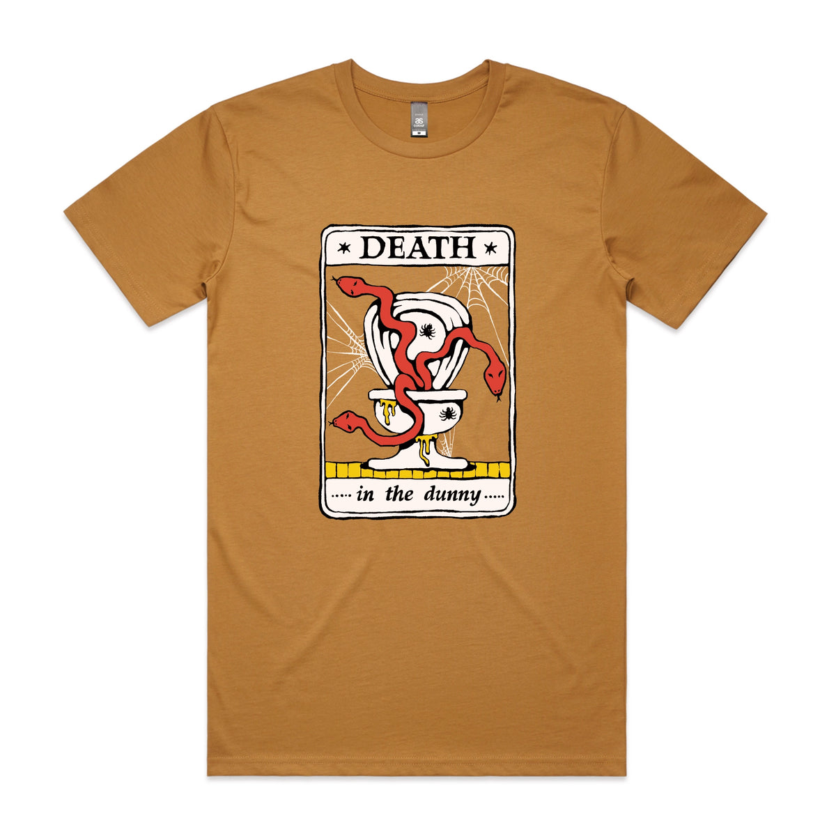 Camel unisex t-shirt with Death Tarot graphic by Lonely Kids Club