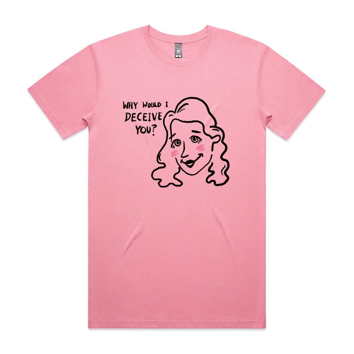 Bubblegum unisex t-shirt with Deceive You graphic by Lonely Kids Club