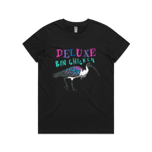 Deluxe Bin Chicken Tee by Lonely Kids Club. All clothing from our T-shirts to our shorts and hoodies are ethically made, and printed packed and shipped from Sydney.