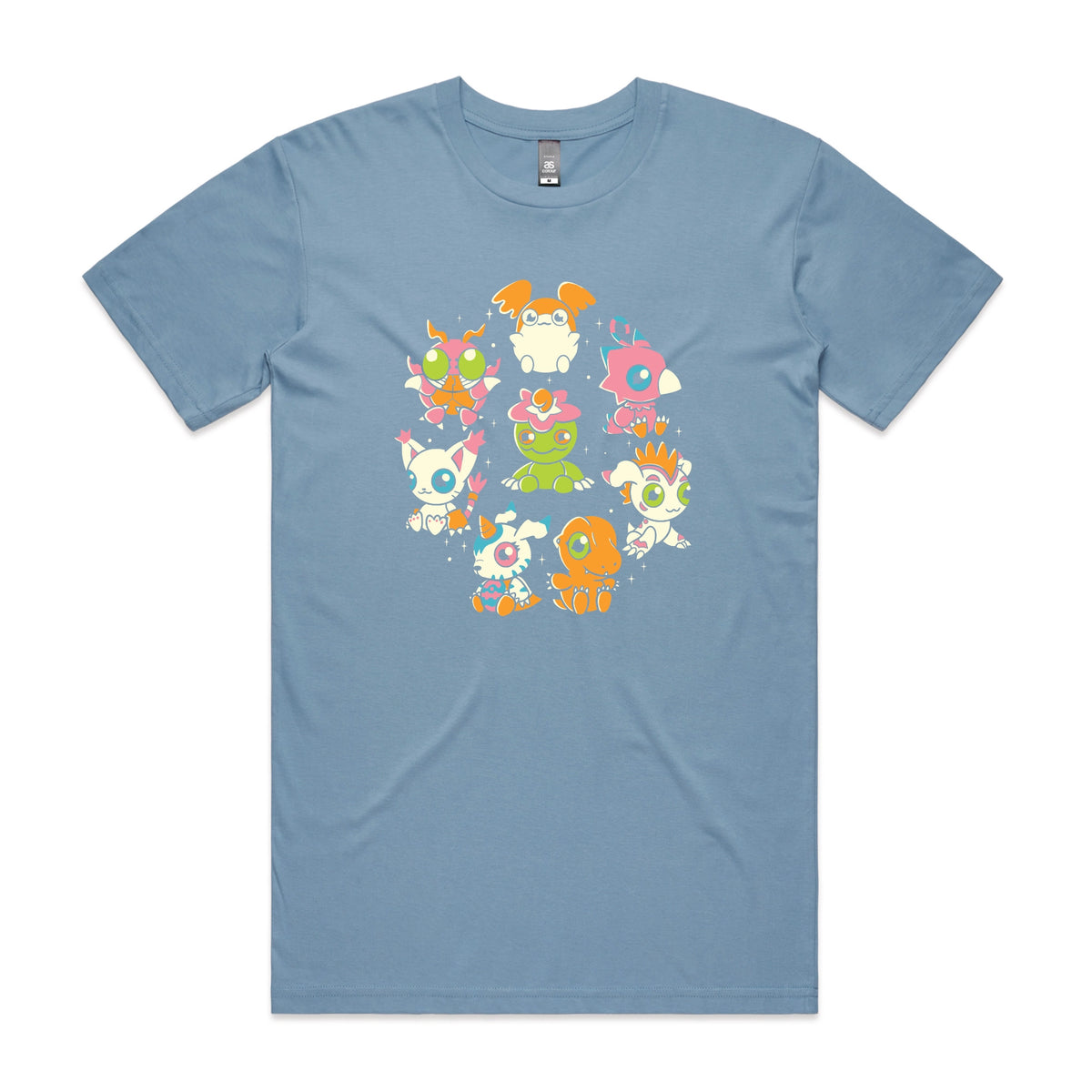Carolina Blue unisex t-shirt with Digicute graphic by Lonely Kids Club