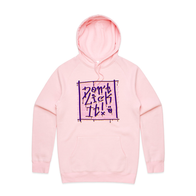 Don't Lick It Hoodie by Lonely Kids Club. All clothing from our T-shirts to our shorts and hoodies are ethically made, and printed packed and shipped from Sydney.