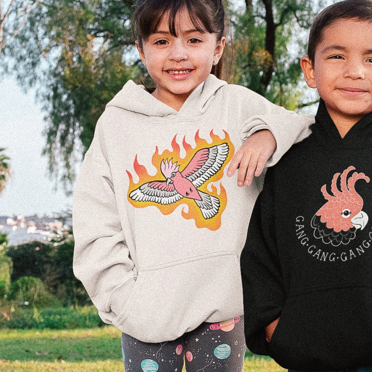 Flamin' Galah Kids Hoodie | Lonely Kids Club Australia