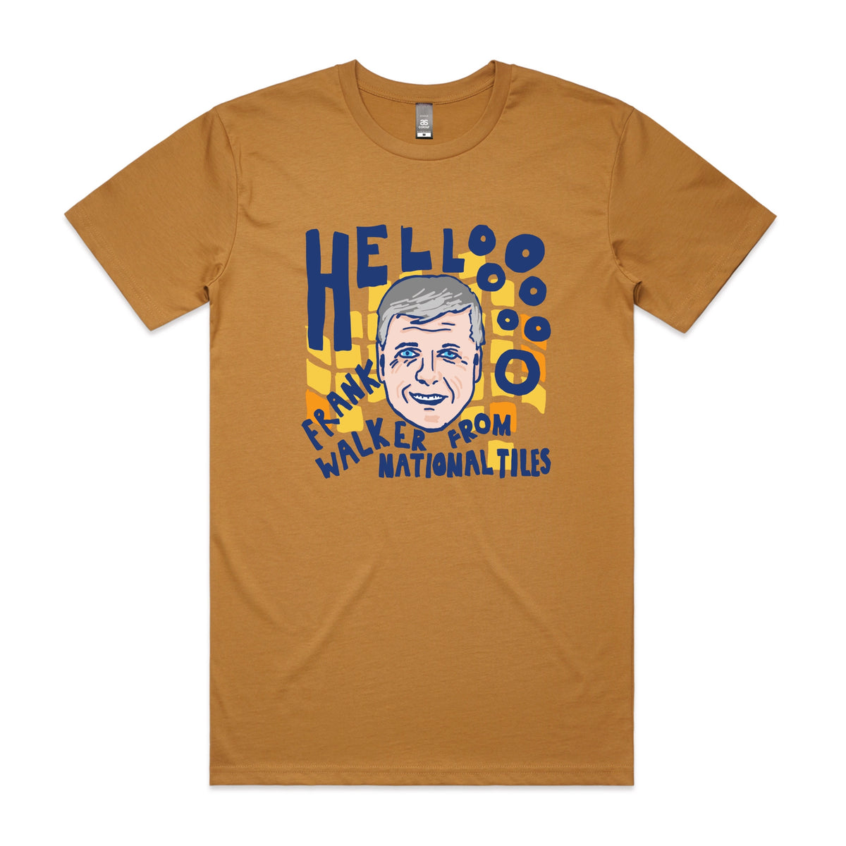 Camel unisex t-shirt with Frank Walker graphic by Lonely Kids Club