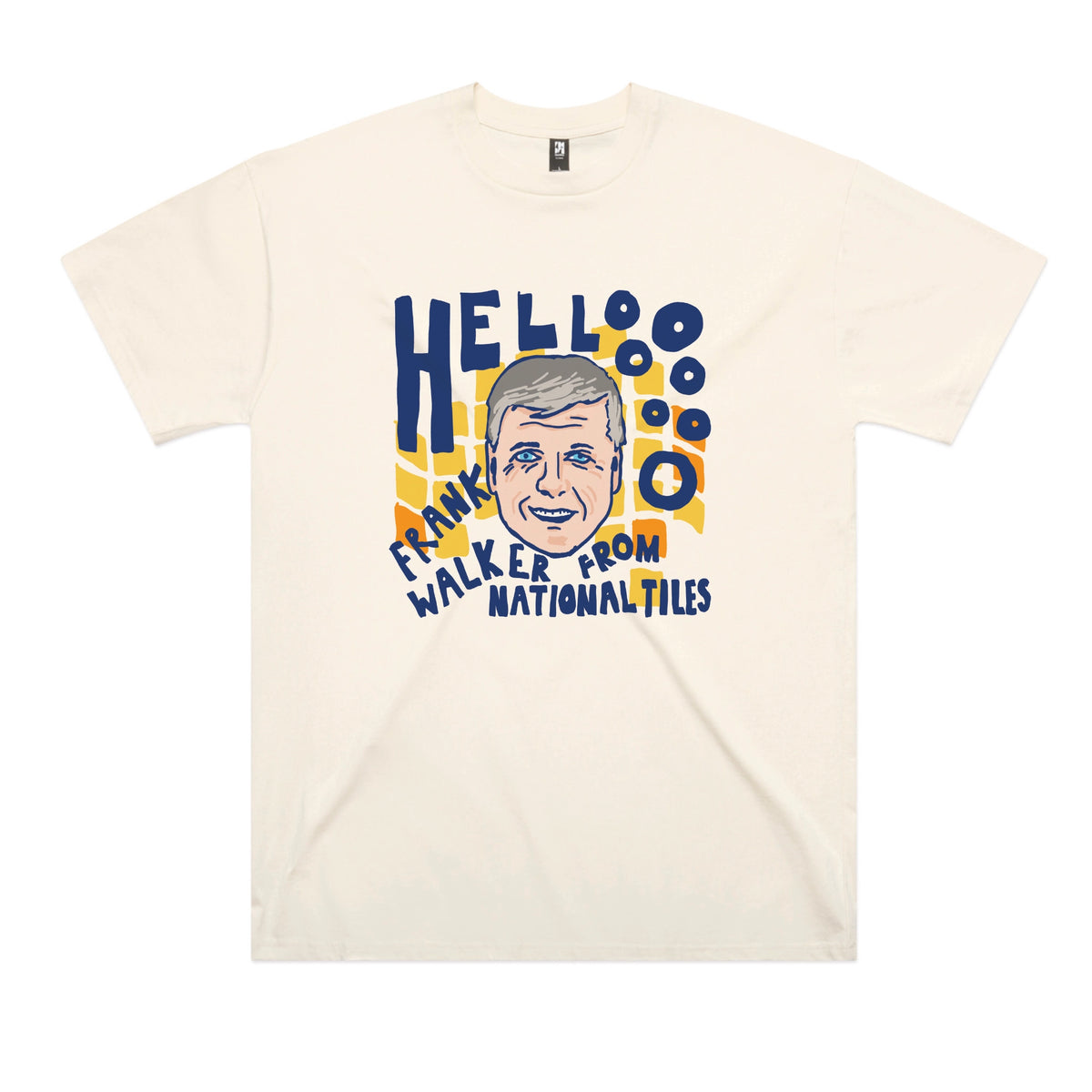 Ecru oversized t-shirt with Frank Walker graphic by Lonely Kids Club