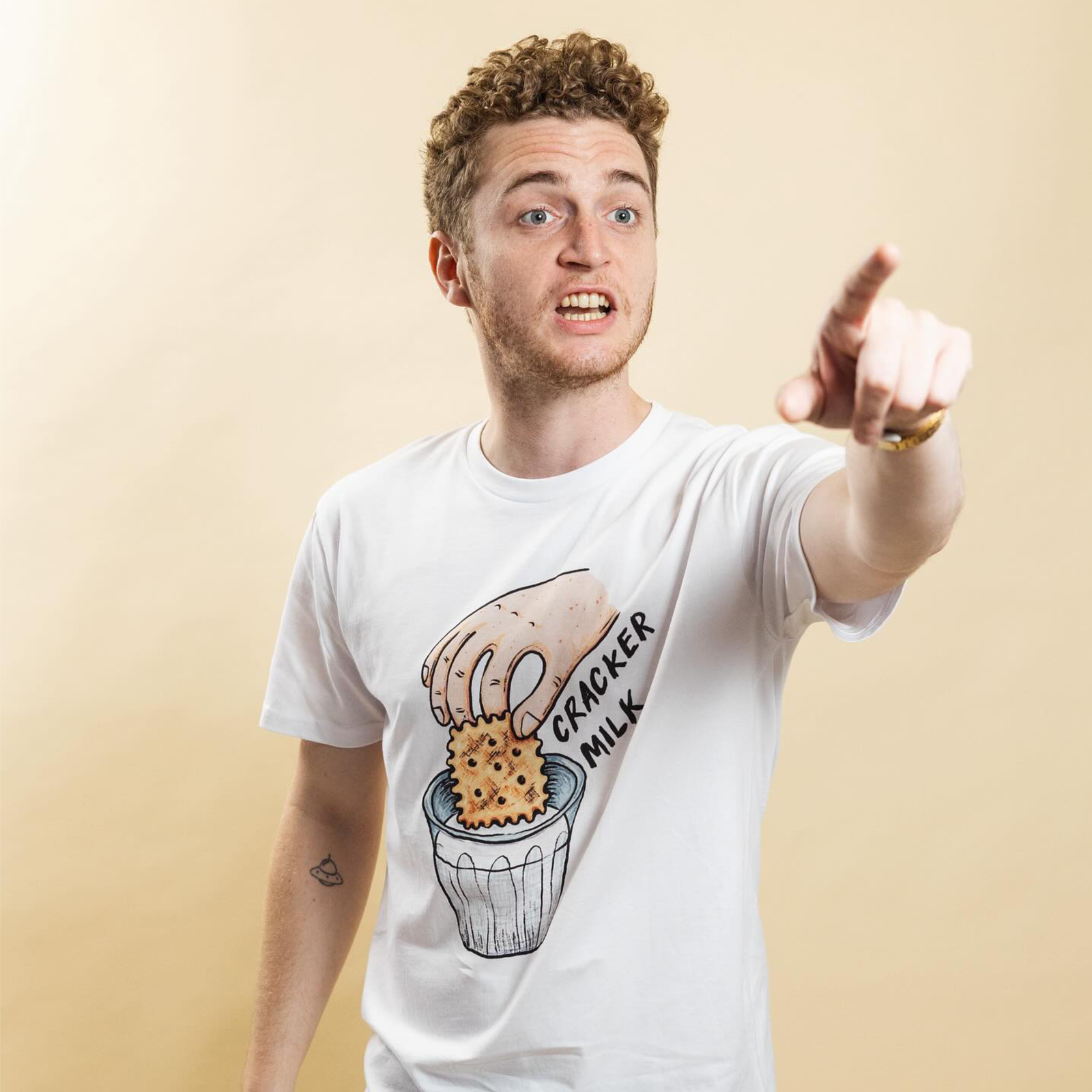 CrackerMilk Illustrated Logo Tee