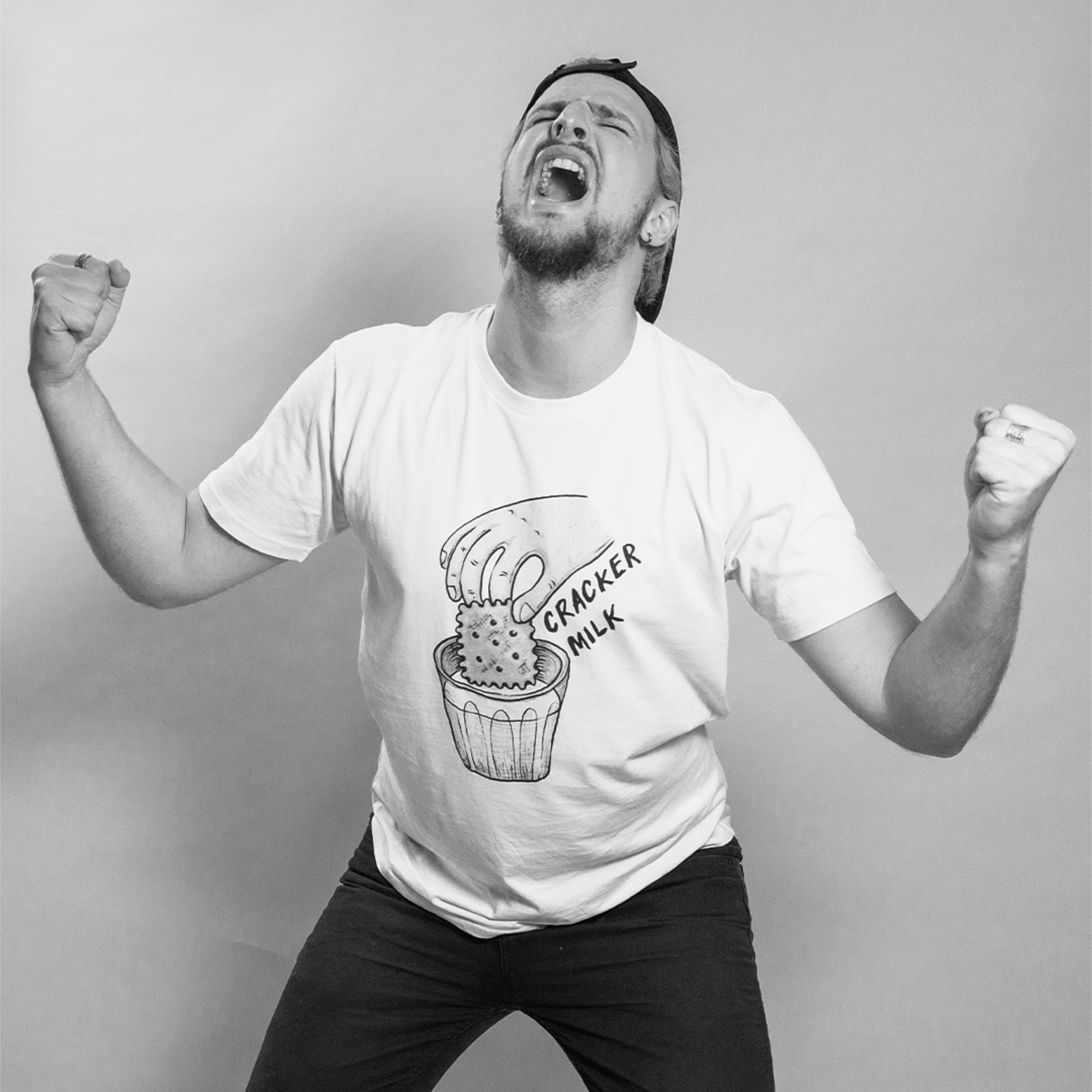 CrackerMilk Illustrated Logo Tee