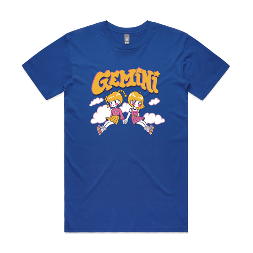 Gemini Tee by Lonely Kids Club. All clothing from our T-shirts to our shorts and hoodies are ethically made, and printed packed and shipped from Sydney.