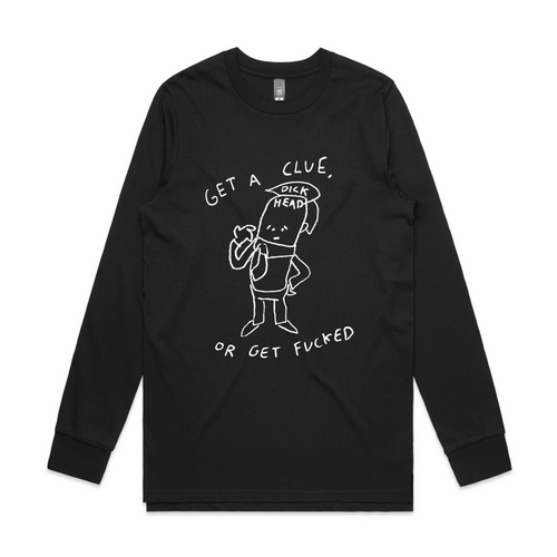 Get A Clue Tee by Lonely Kids Club. All clothing from our T-shirts to our shorts and hoodies are ethically made, and printed packed and shipped from Sydney.