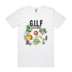 GILF Tee by Lonely Kids Club. All clothing from our T-shirts to our shorts and hoodies are ethically made, and printed packed and shipped from Sydney.