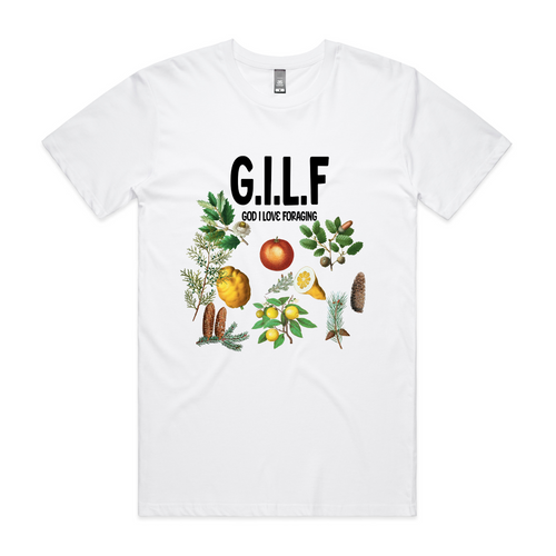 GILF Tee by Lonely Kids Club. All clothing from our T-shirts to our shorts and hoodies are ethically made, and printed packed and shipped from Sydney.
