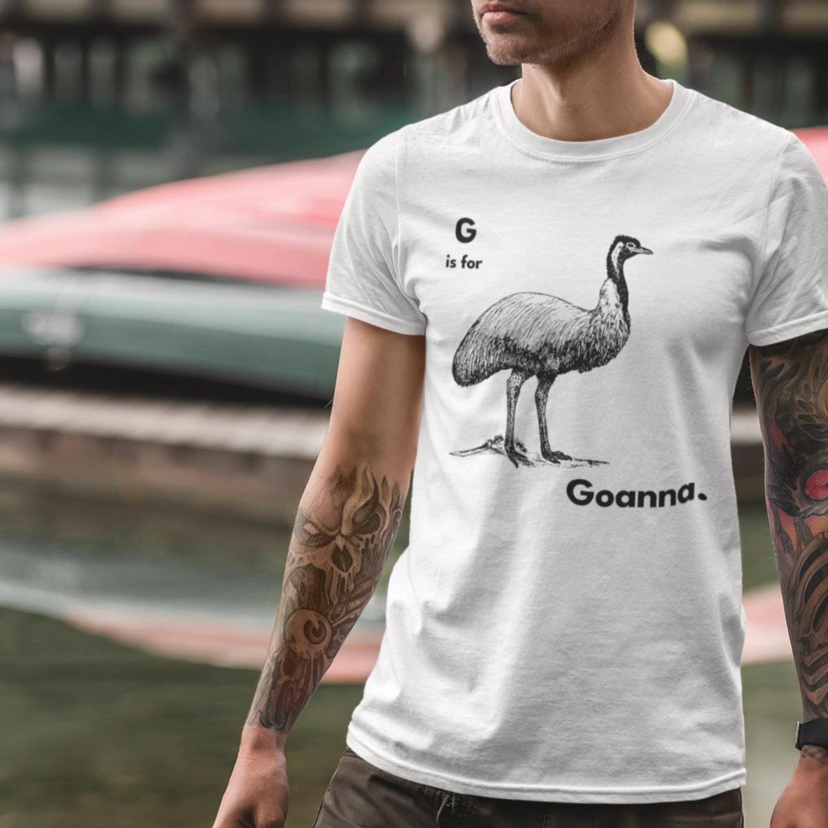 G Is For Goanna Tee | Lonely Kids Club Australia