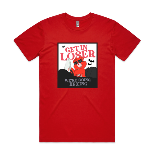 Going Hexing Tee by Lonely Kids Club. All clothing from our T-shirts to our shorts and hoodies are ethically made, and printed packed and shipped from Sydney.