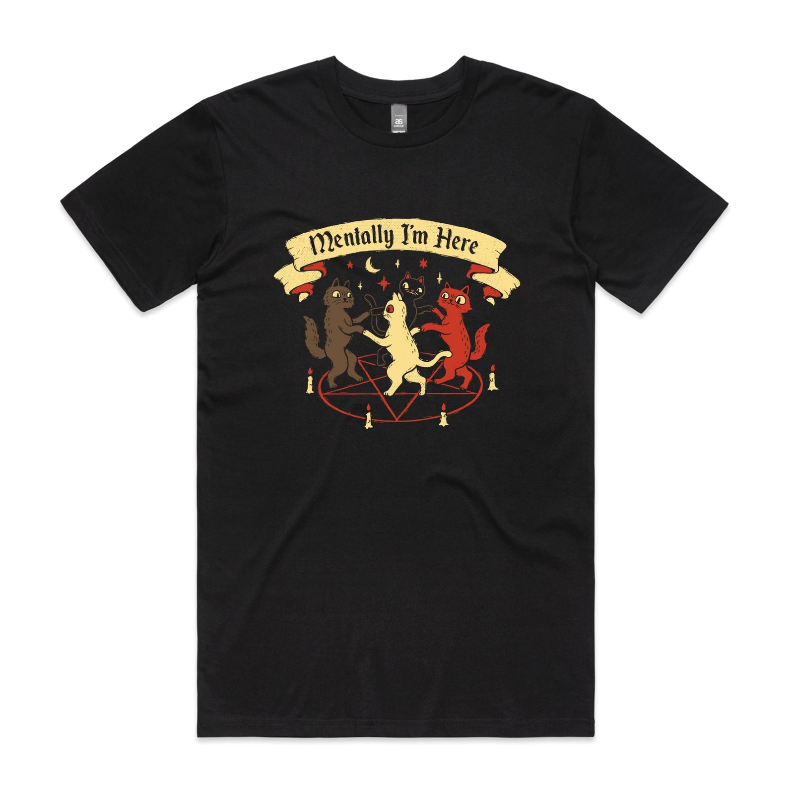 Mentally I'm Here Tee by Lonely Kids Club. All clothing from our T-shirts to our shorts and hoodies are ethically made, and printed packed and shipped from Sydney.