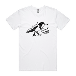 Swooping People Tee by Lonely Kids Club. All clothing from our T-shirts to our shorts and hoodies are ethically made, and printed packed and shipped from Sydney.