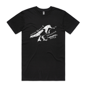 Swooping People Tee by Lonely Kids Club. All clothing from our T-shirts to our shorts and hoodies are ethically made, and printed packed and shipped from Sydney.