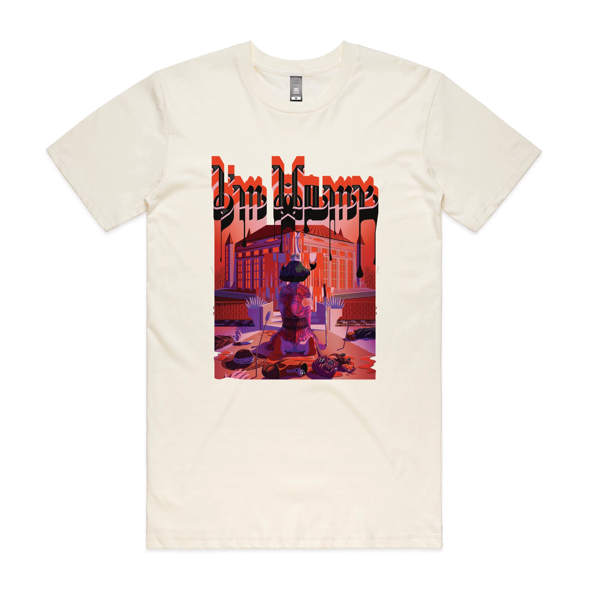 Ecru unisex t-shirt with I'm Home graphic by Lonely Kids Club