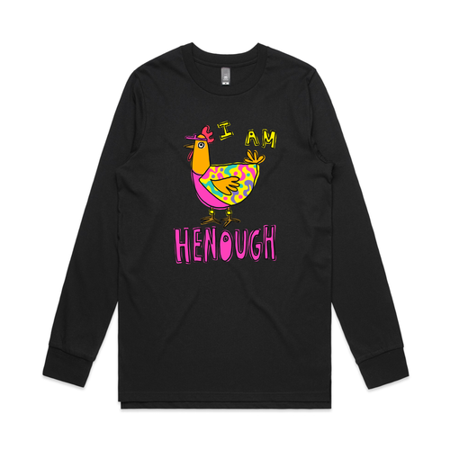 I Am Henough Tee by Lonely Kids Club. All clothing from our T-shirts to our shorts and hoodies are ethically made, and printed packed and shipped from Sydney.