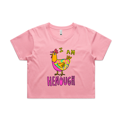 I Am Henough Tee by Lonely Kids Club. All clothing from our T-shirts to our shorts and hoodies are ethically made, and printed packed and shipped from Sydney.
