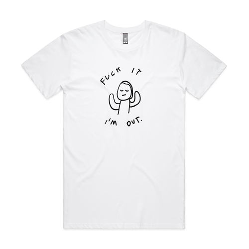 I'm Out Tee by Lonely Kids Club. All clothing from our T-shirts to our shorts and hoodies are ethically made, and printed packed and shipped from Sydney.